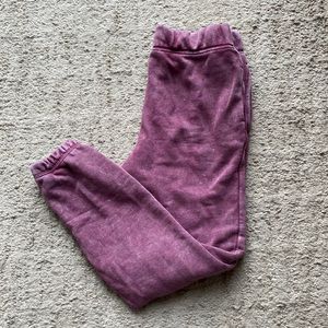 Girls Maroon Sweatpants/Joggers